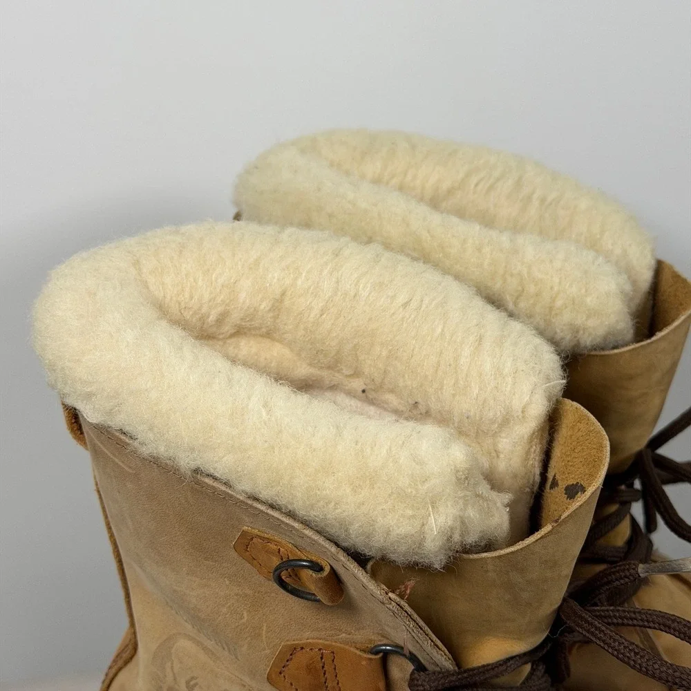 Sorel Bighorn Boots Mens‎ Size 11 Brown Leather Waterproof Insulated Snow Winter